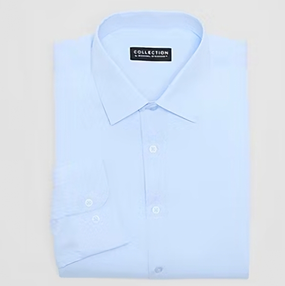 Michael Strahan Dress Shirt Light Blue L 16/16.5 & 32/33 - Picture 1 of 10